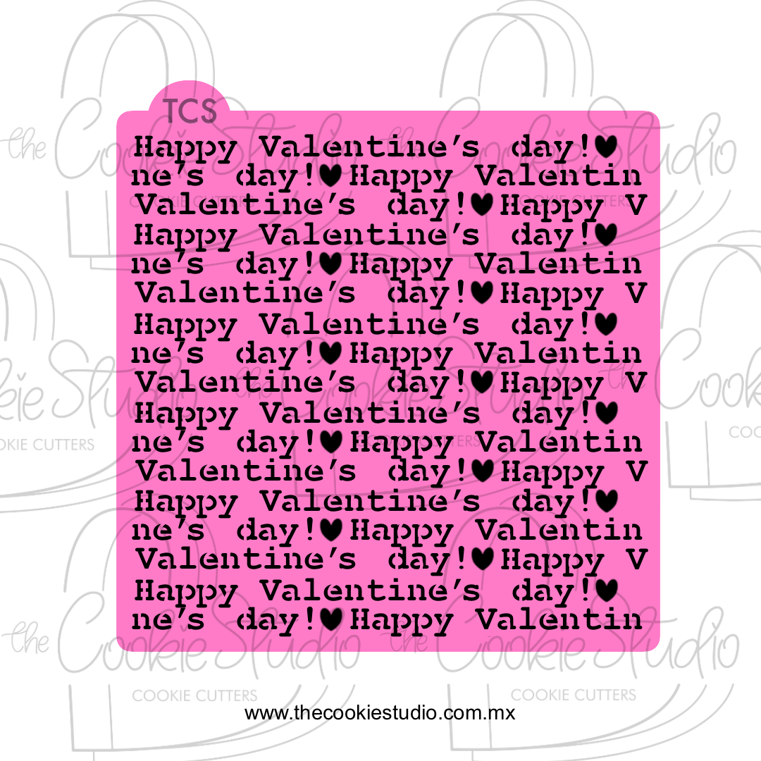 Stencil Happy Valentine´s Day