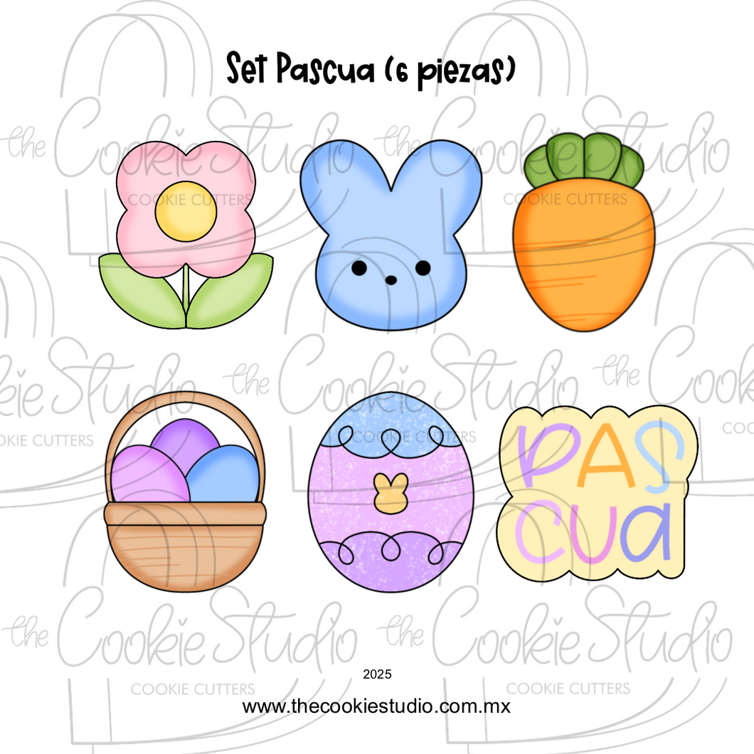 Set Cortadores de Galleta Pascua (6 Piezas)