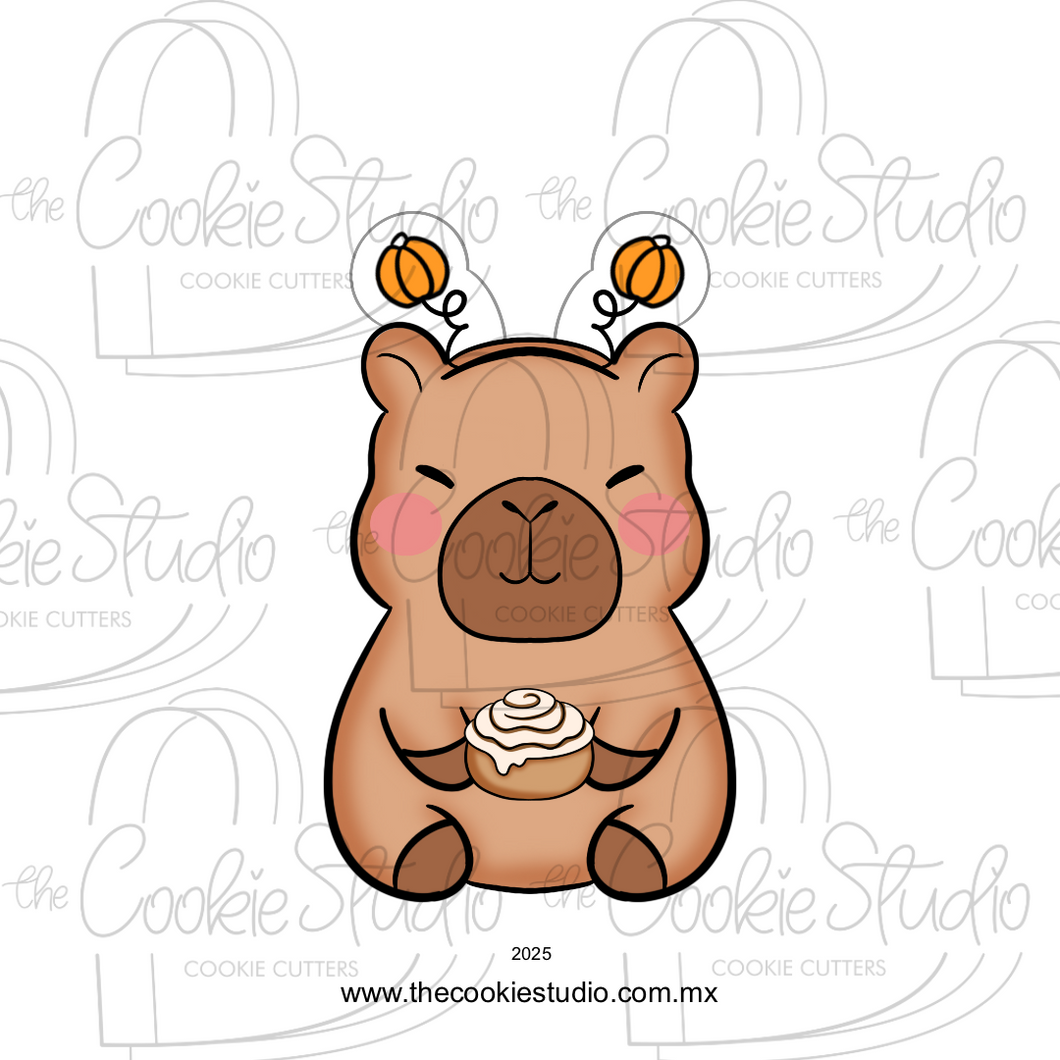 Cortador de Galleta Capibara Diadema Halloween