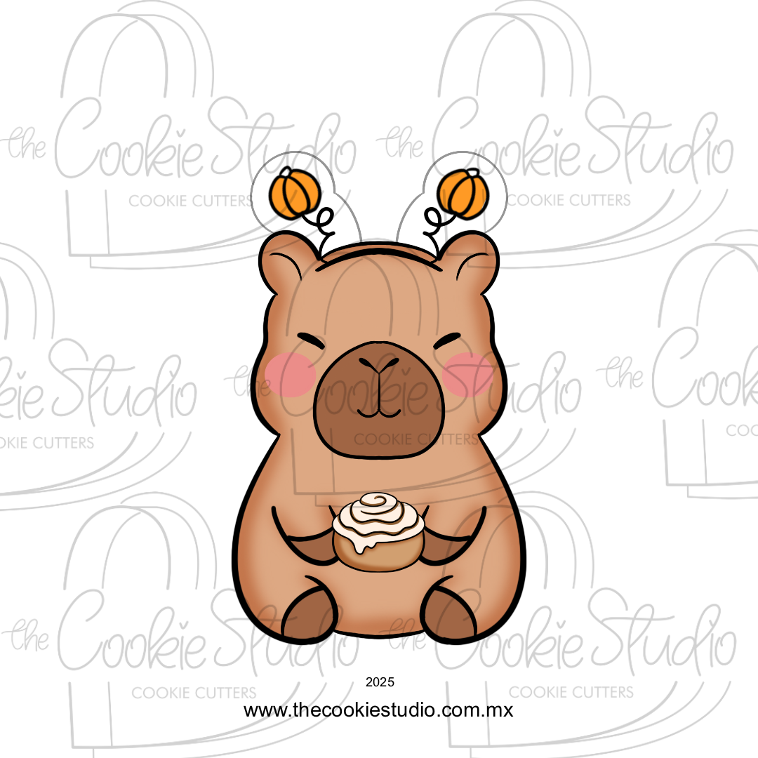 Cortador de Galleta Capibara Diadema Halloween