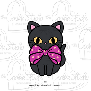 Cortador de Galleta Gato Moño