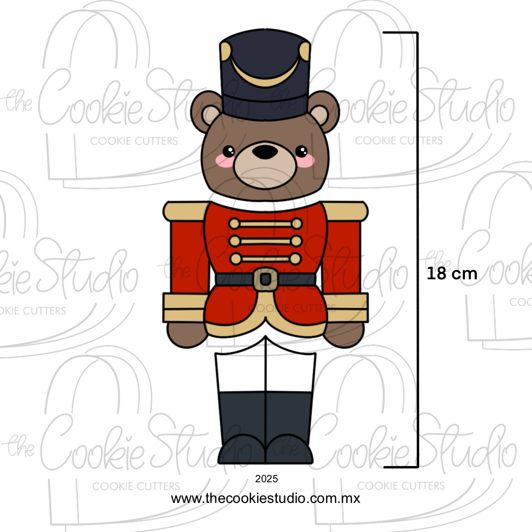 Set  Cortadores de Galleta Oso Cascanueces (3 Piezas)