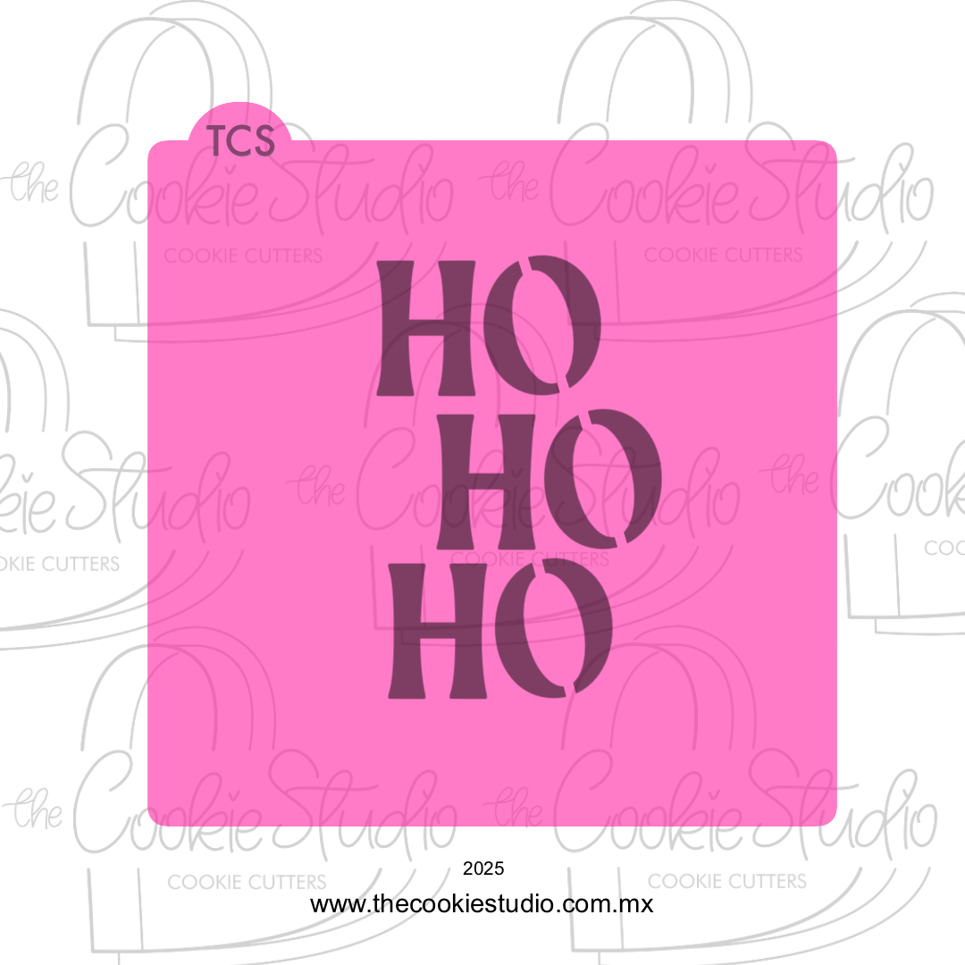 Stencil Placa Ho Ho Ho