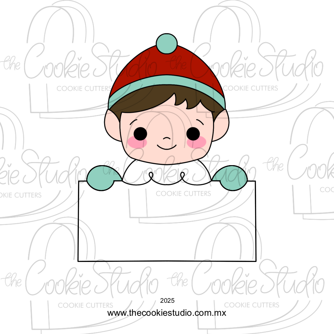 Cortador de Galleta Placa Niño Elfo v2