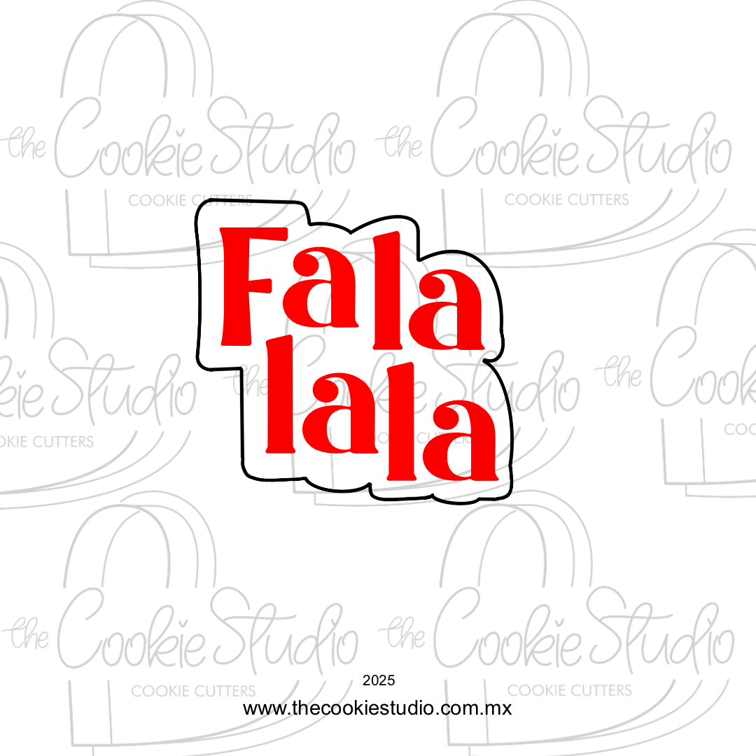 Cortador de Galleta Placa Fa la la la la