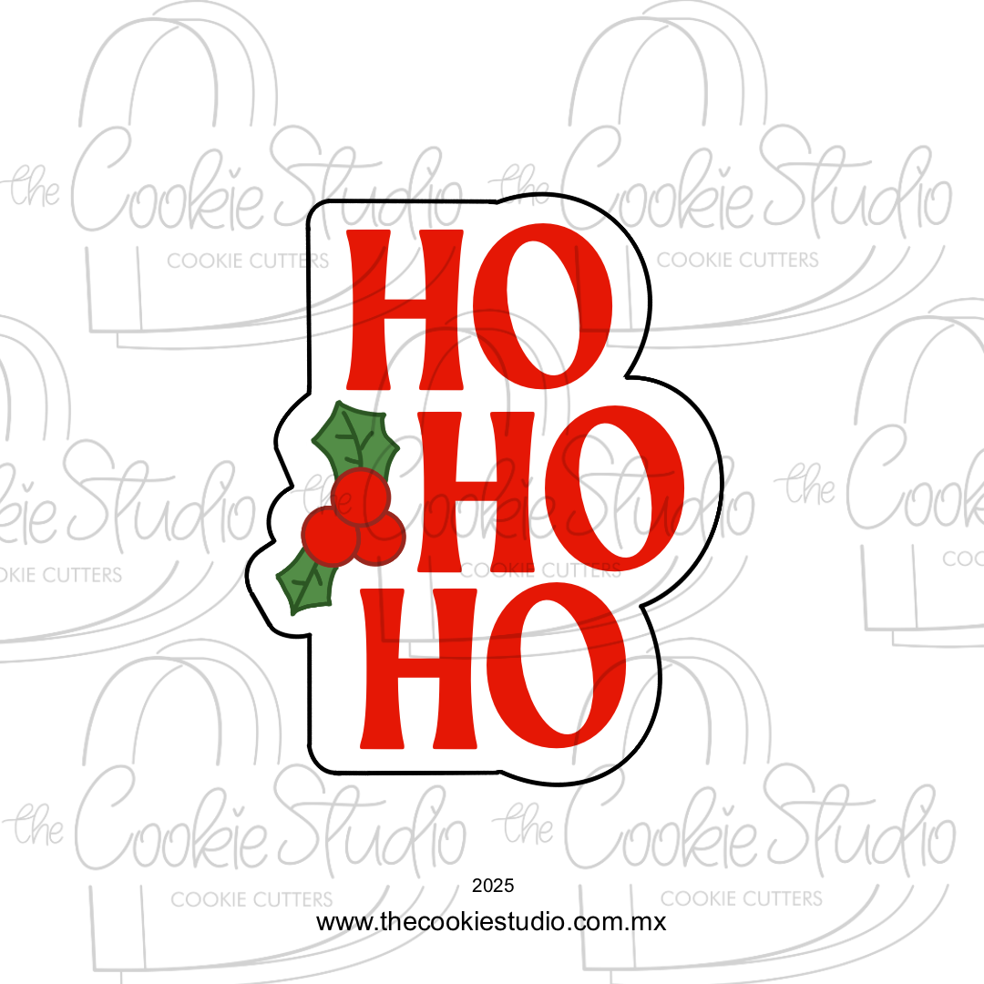 Cortador de Galleta Placa HO HO HO