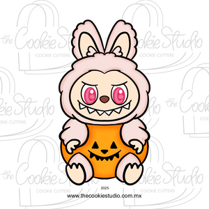 Cortador de Galleta Labubu Calabaza