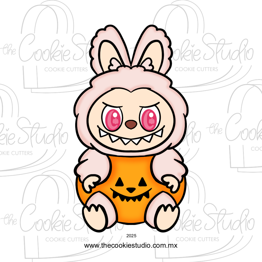 Cortador de Galleta Labubu Calabaza