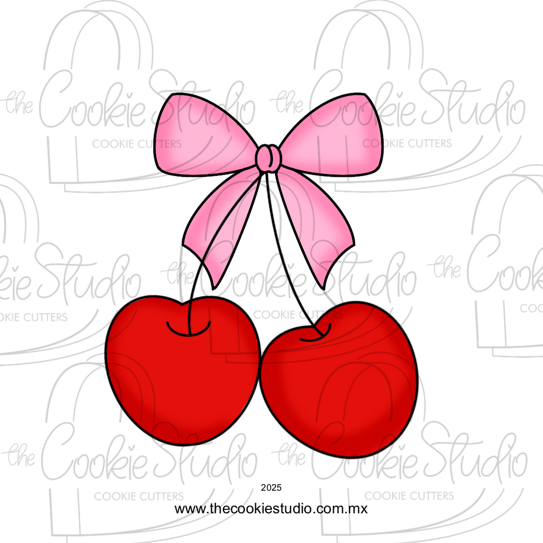 Cortador de Galleta Cerezas Moño