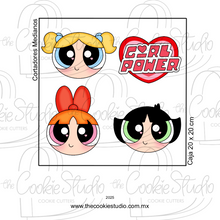 Cargar imagen en el visor de la galería, Set Cortadores de Galleta Chicas SP (4 Piezas)
