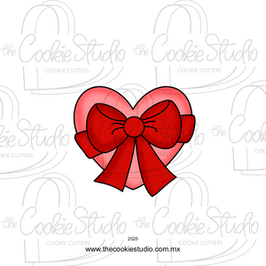 Cortador de Galleta Corazón con Lazo