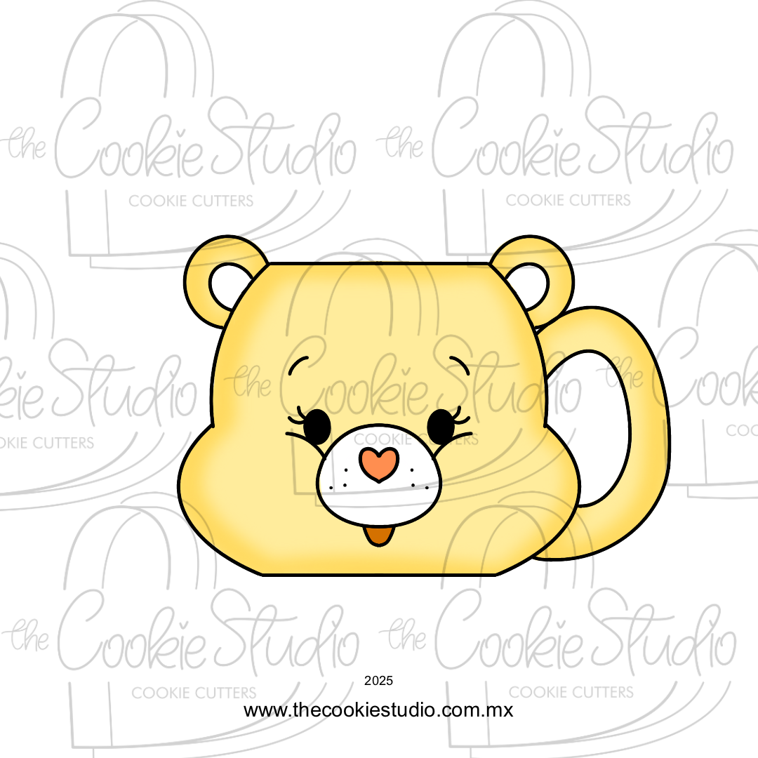 Cortador de Galleta Taza Osito Arcoiris