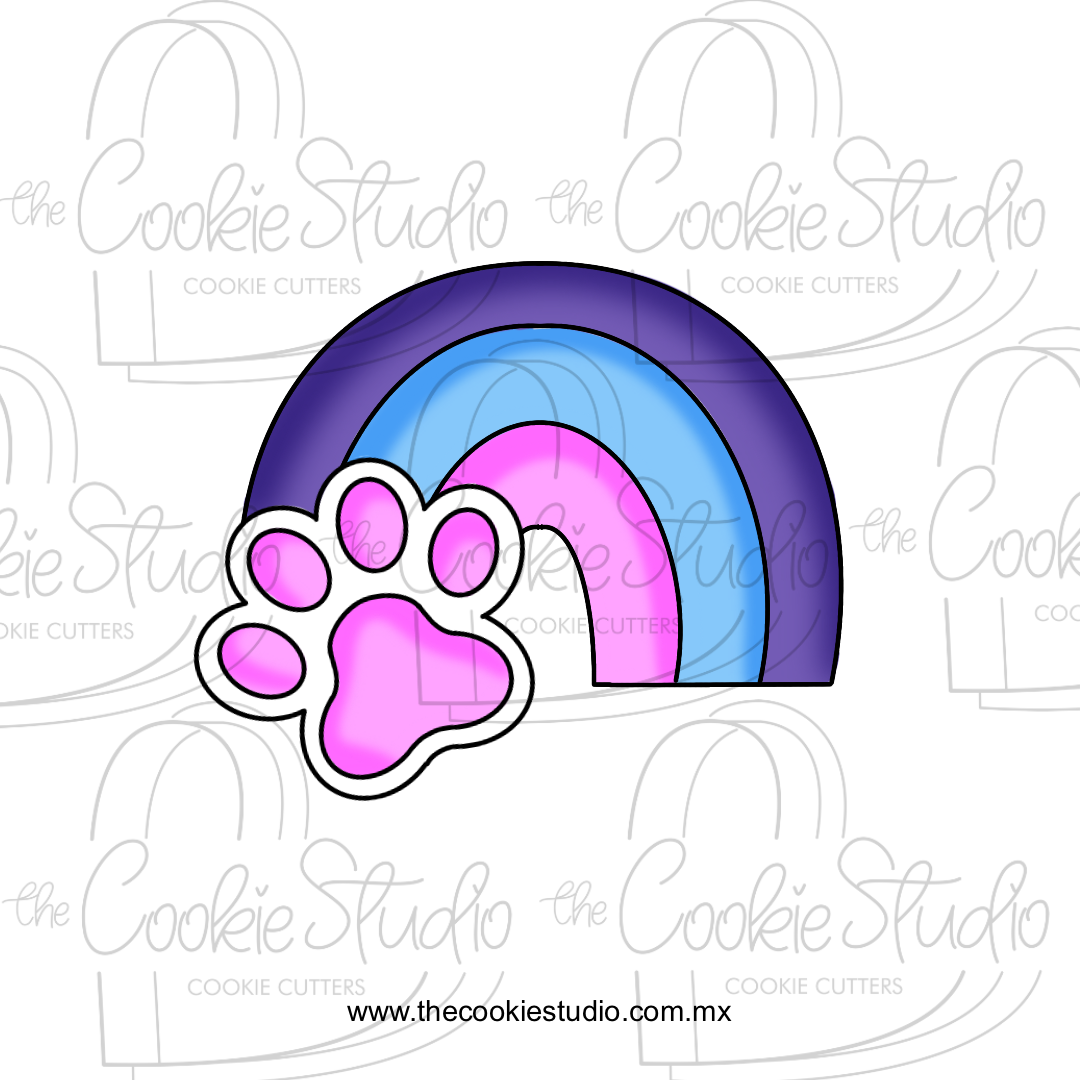 Cortador de Galleta Arcoiris Huellita