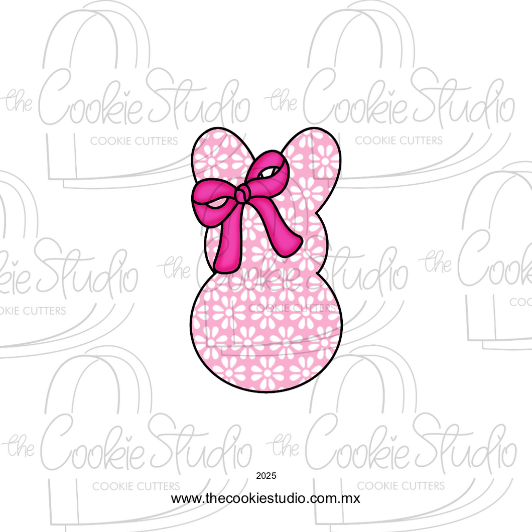 Cortador de Galleta Conejo Malvavisco Lazo