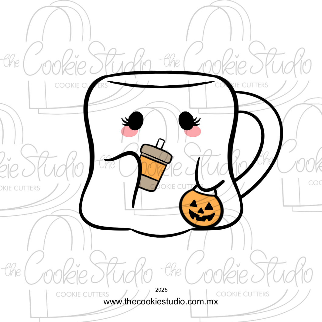 Cortador de Galleta Taza Fantasma v2
