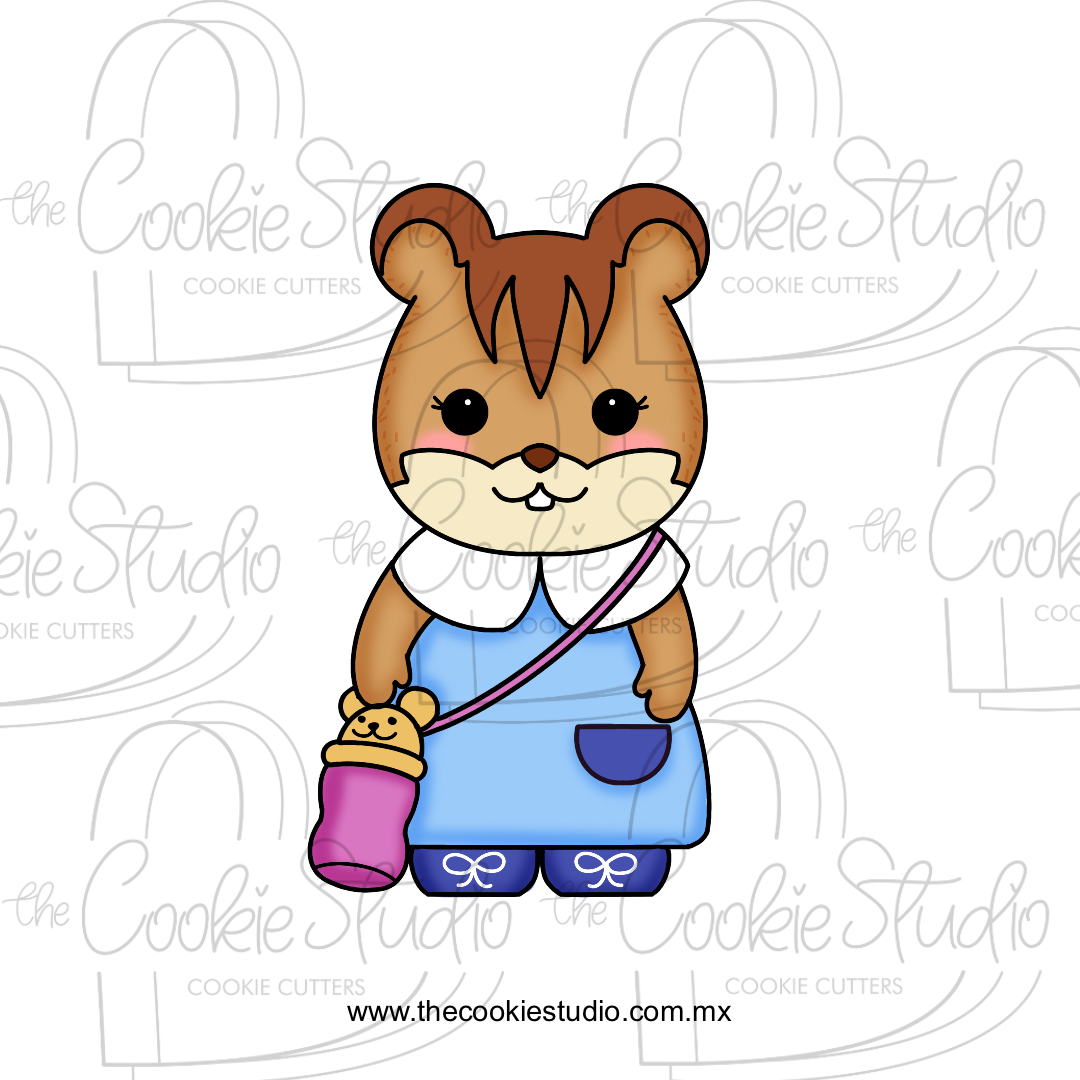 Cortador de Galleta Ternurín Ardillita Estudiante