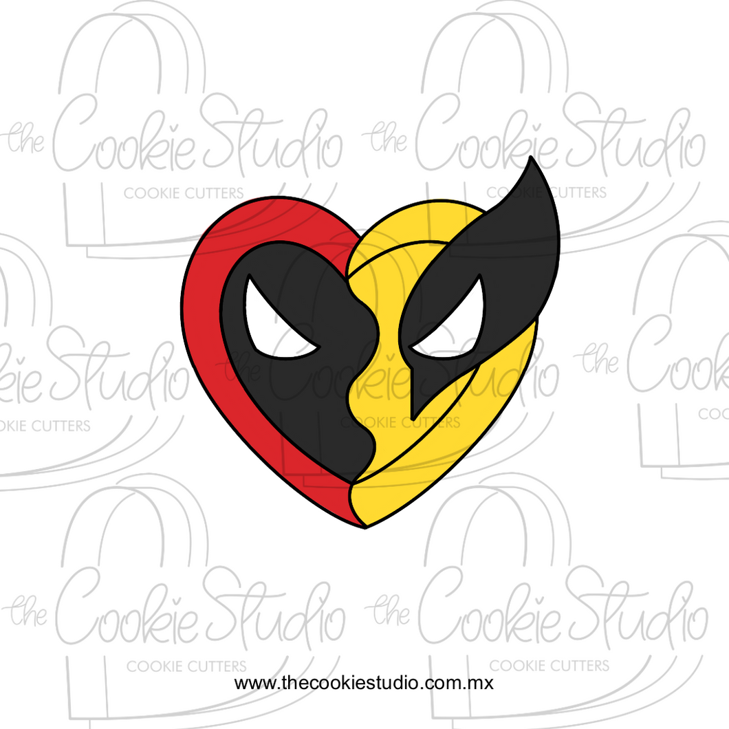 Cortador de Galleta Corazón Super Héroes