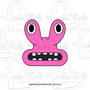 Cortador de Galleta Rosa de Amigos Arcoiris