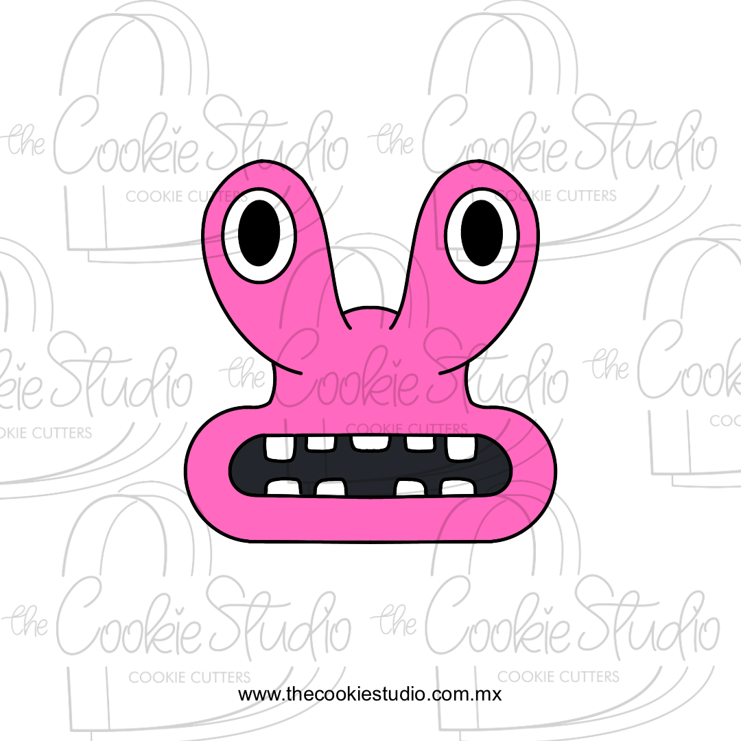 Cortador de Galleta Rosa de Amigos Arcoiris
