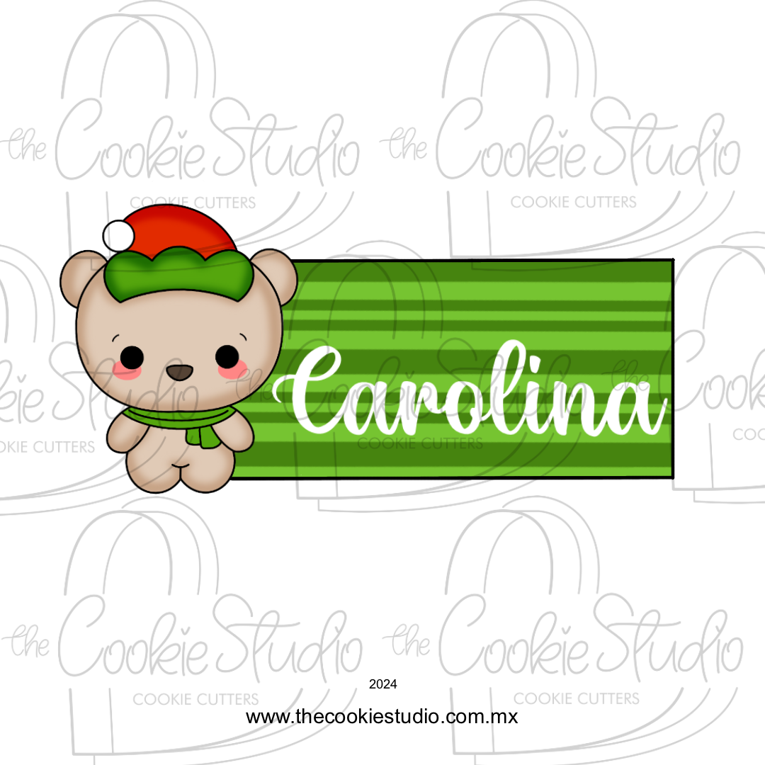 Cortador de Galleta Placa Osito Cabezón