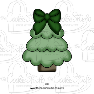 Cortador de Galleta Árbol Navideño Moño
