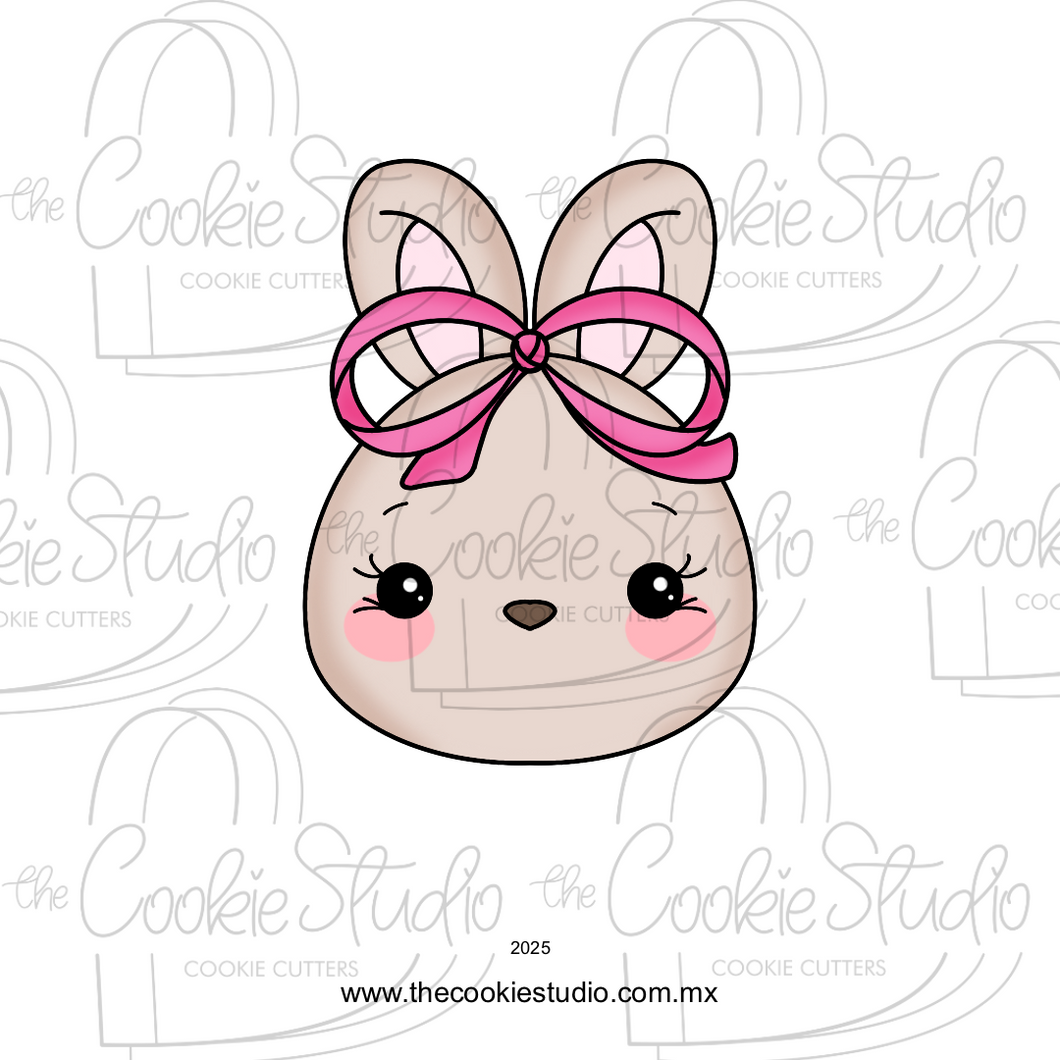 Cortador de Galleta Cara Conejita Lazo