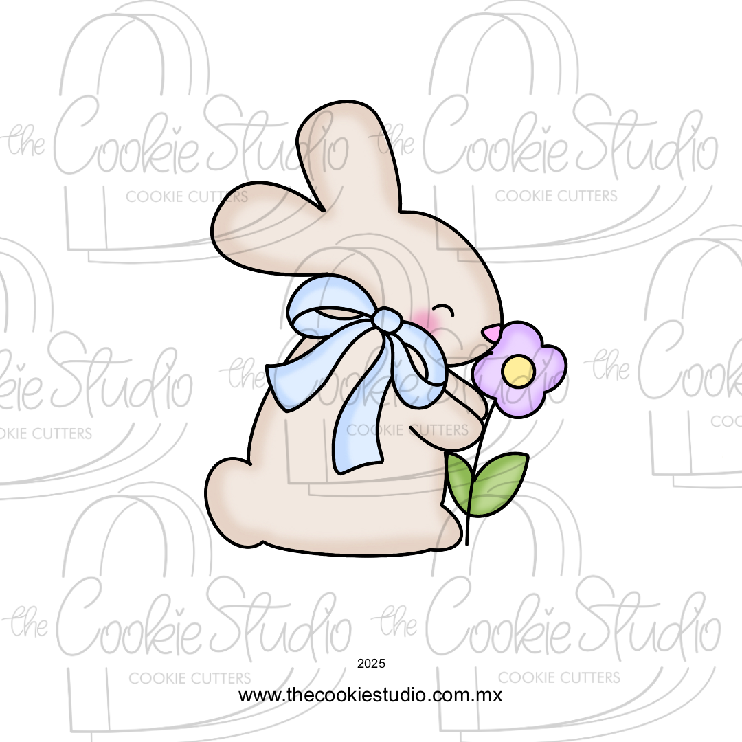 Cortador de Galleta Conejito con Flor