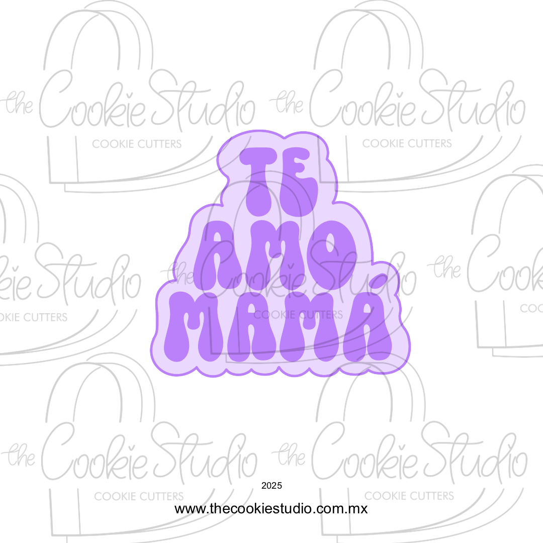 Cortador de Galleta Placa Te Amo Mamá