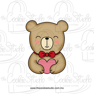 Cortador de Galleta Osito Enamorado