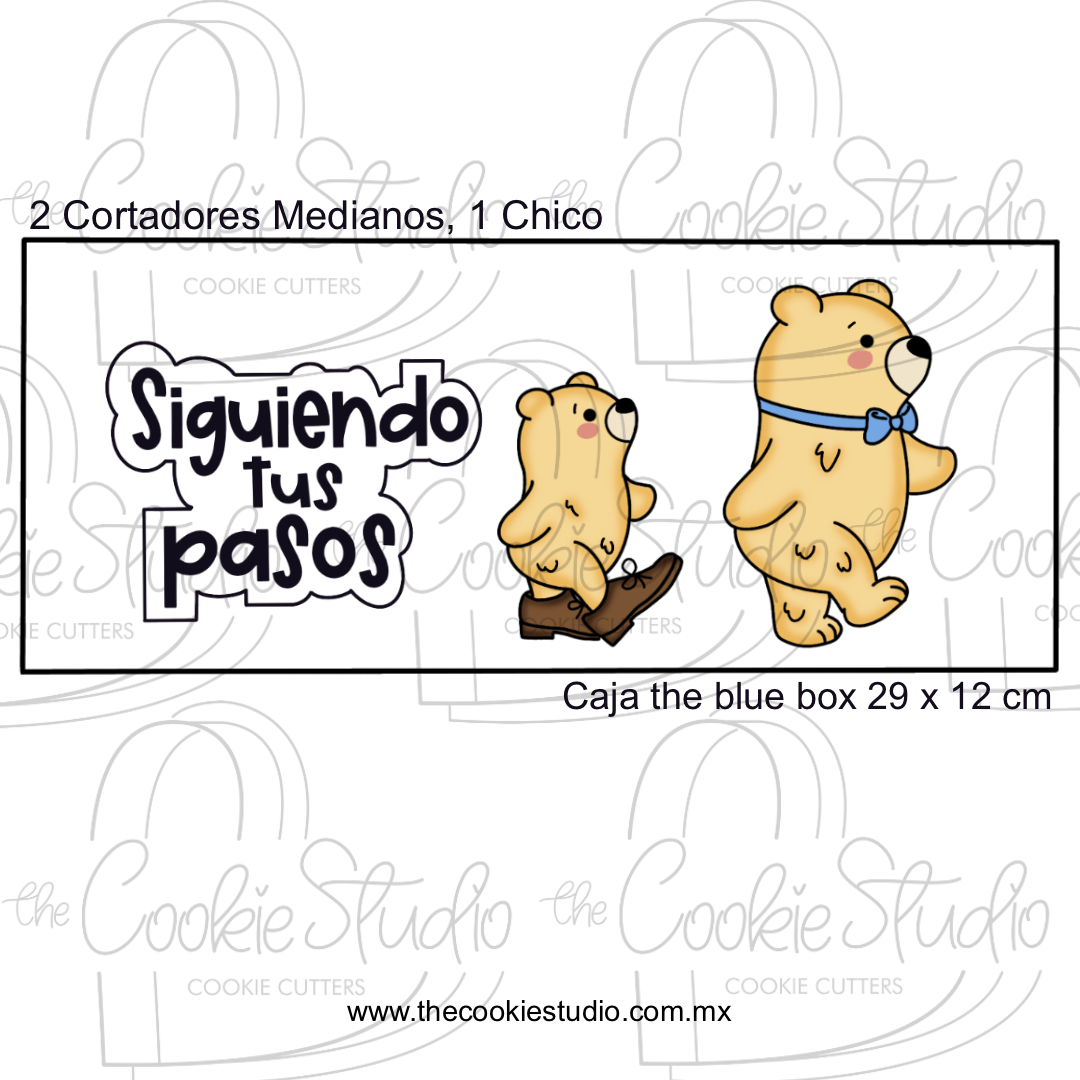 Set Cortadores de Galleta Siguiendo tus Pasos (3 Piezas)