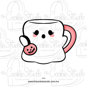 Cortador de Galleta Taza Fantasma