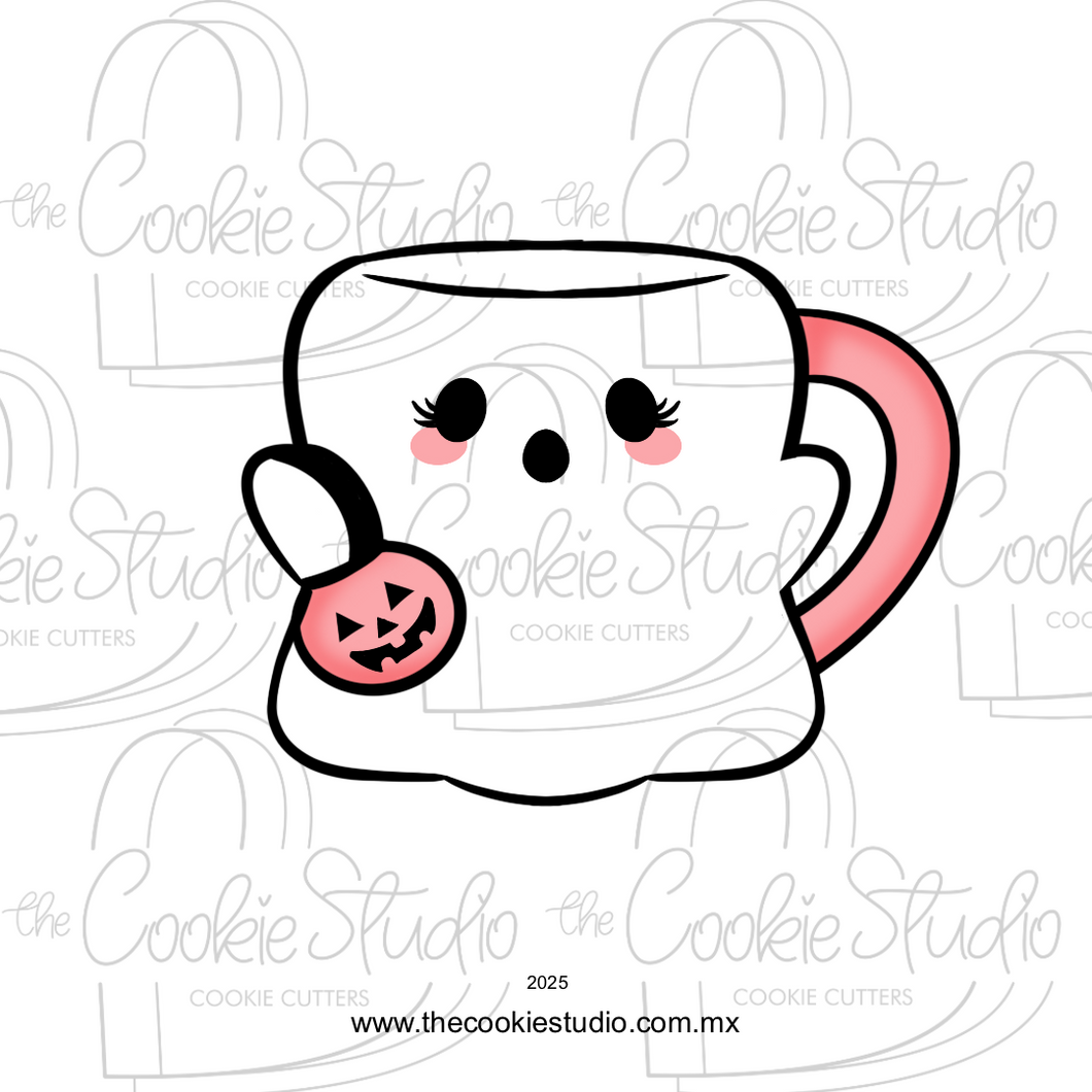 Cortador de Galleta Taza Fantasma