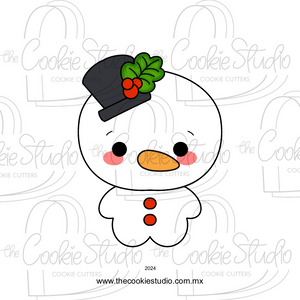 Cortador de Galleta Muñeco Nieve Cabezón