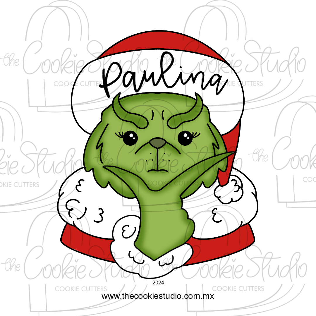 Cortador de Galleta Grinch Pensativo