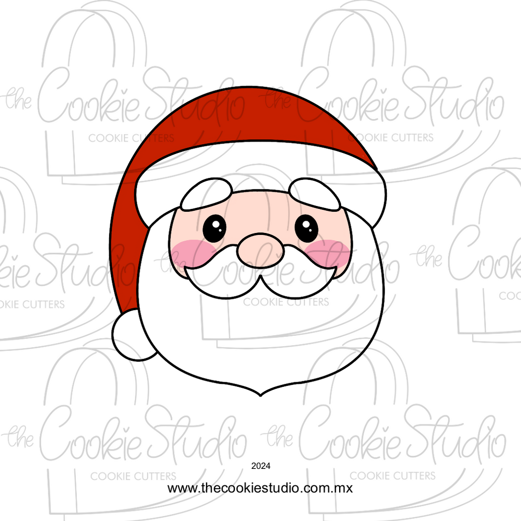 Cortador de Galleta Cara Santa Claus v4