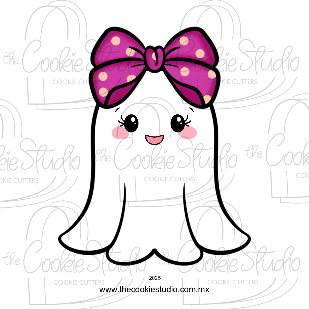 Cortador de Galleta Fantasma Moño