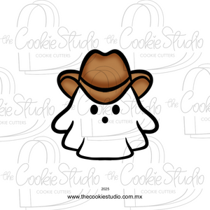 Cortador de Galleta Fantasma Vaquero