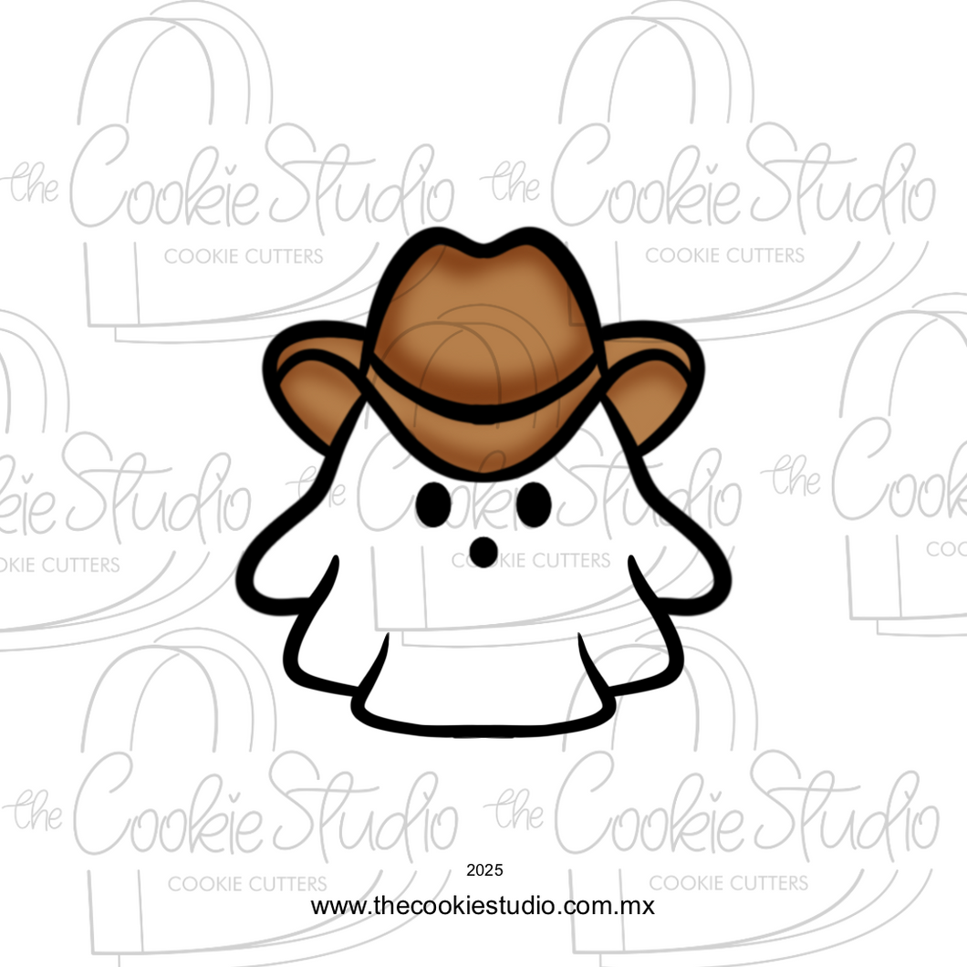 Cortador de Galleta Fantasma Vaquero