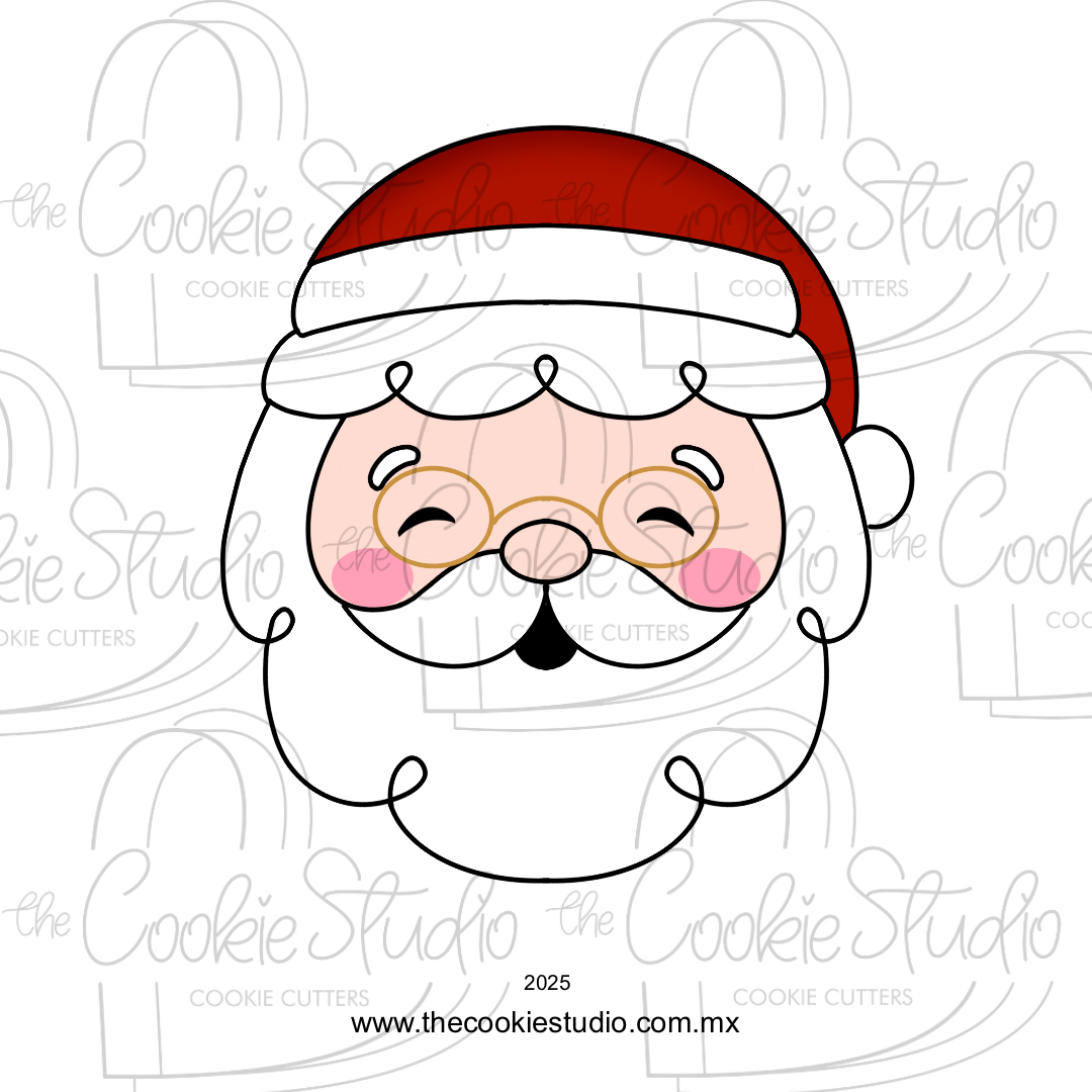 Cara Santa Claus Lentes -  STL FILE DIGITAL PRODUCT
