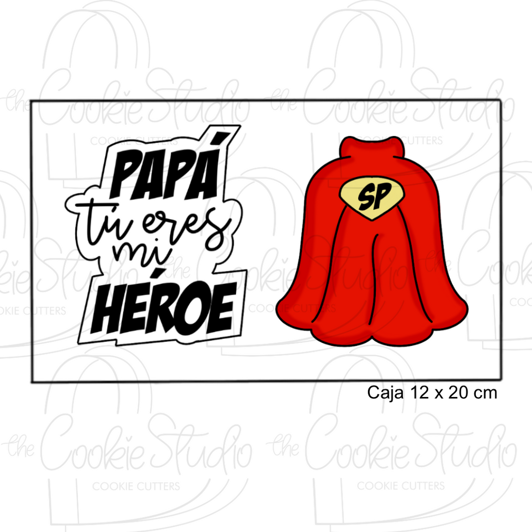 Set Cortadores de Galleta Eres Mi Héroe