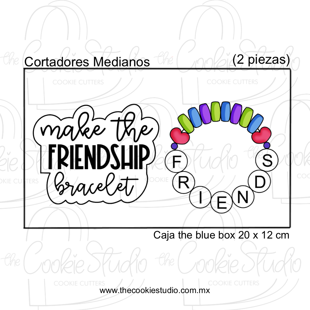 Set Cortadores de Galleta Friendship Bracelet