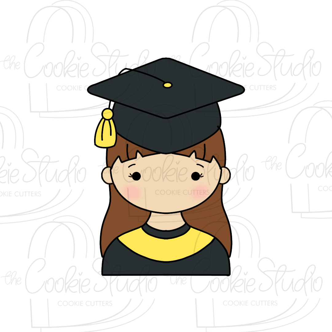 Cortador de Galleta Jovencita Graduación