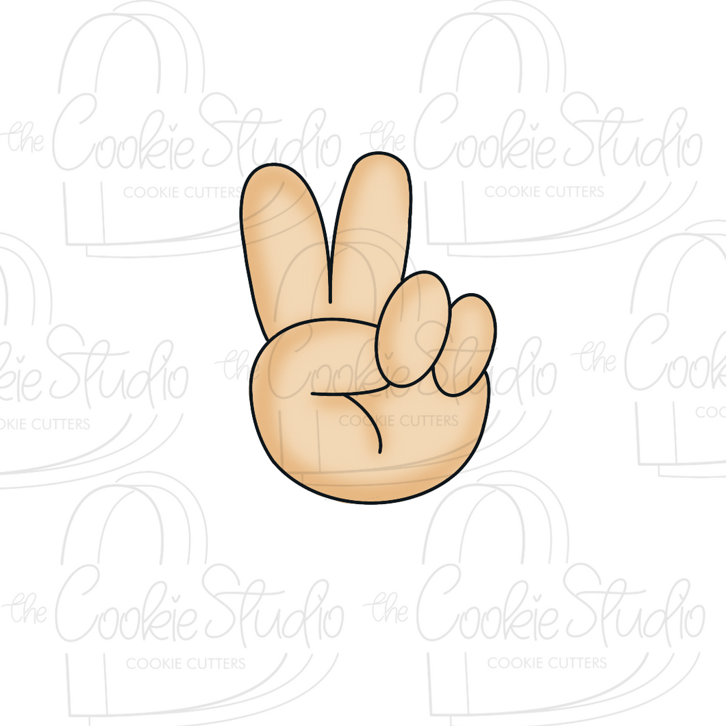Cortador de Galleta Mano Amor y Paz