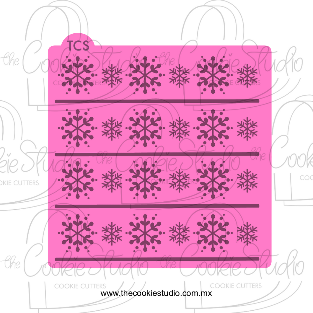 Stencil Mix Copos Nieve 1