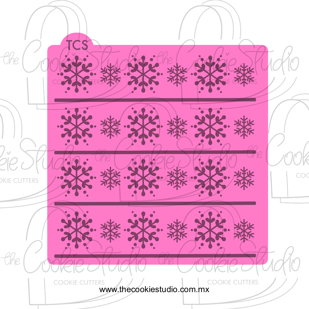 Stencil Mix Copos Nieve 1