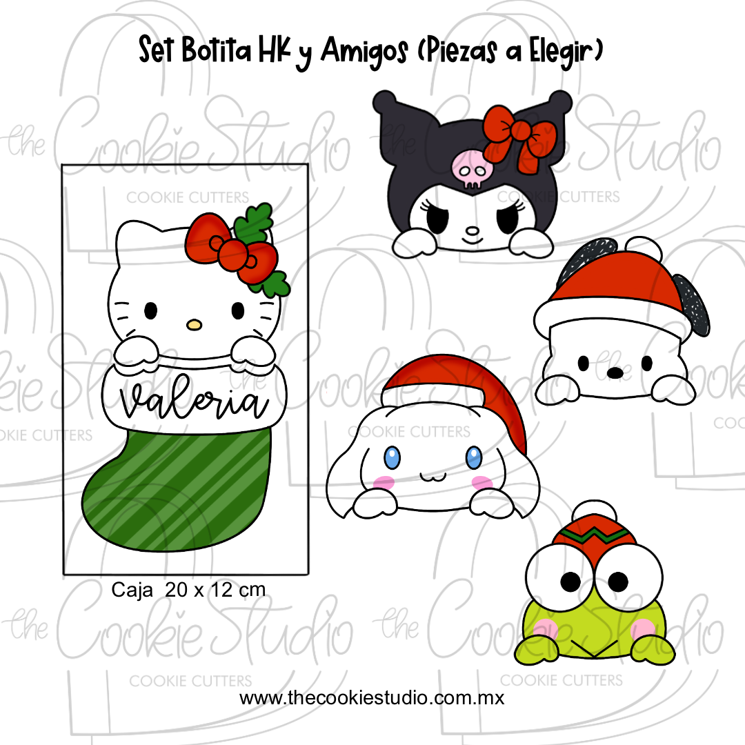 Set Cortadores de Galleta Botita HK y Amigos (Piezas a Elegir)