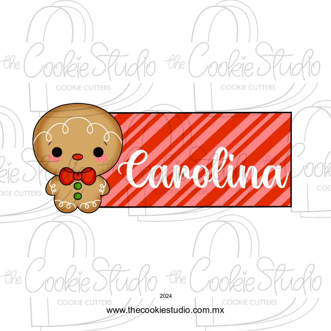 Cortador de Galleta Placa Niño Jengibre Cabezón