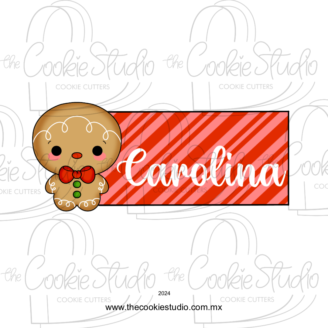 Cortador de Galleta Placa Niño Jengibre Cabezón