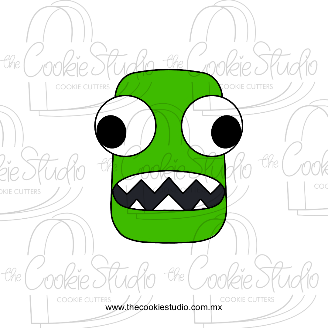 Cortador de Galleta Verde de Amigos Arcoiris