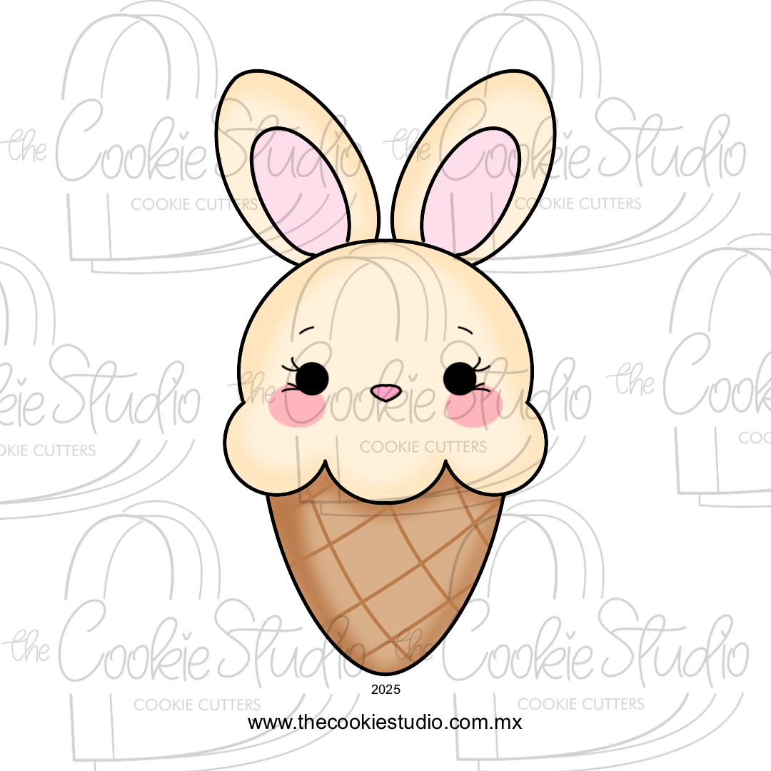 Cortador de Galleta Helado Conejito